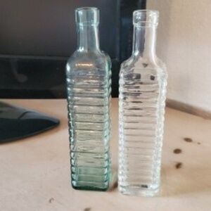 Ripple Green Clear Oil Vinegar Bottles